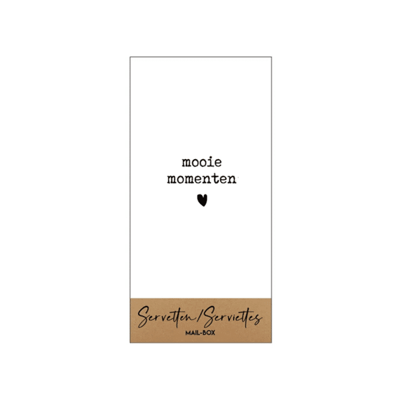 Servetten 10x20cm Mooie Momenten 15st
