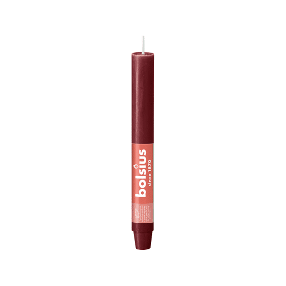 Bolsius Rustiek Tafelkaars Xl Velvet Red