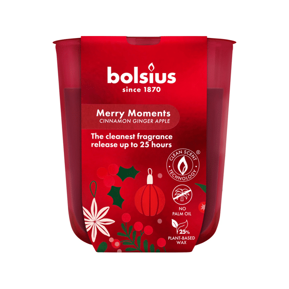 Bolsius Geurglas 80/73 True Glow Merry Moments