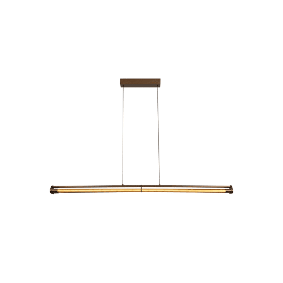Lucide Janderin - Hanglamp - Led Dimbaar 2x16.5w 2200k/3300k Champagne Kleur