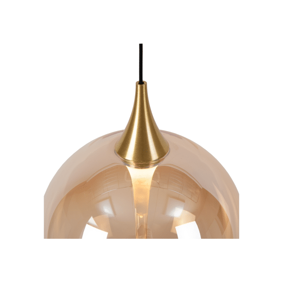 Lucide Gisela - Hanglamp Ø 36cm - Led Dimbaar 3x4.3w 2700k Amber Kleur