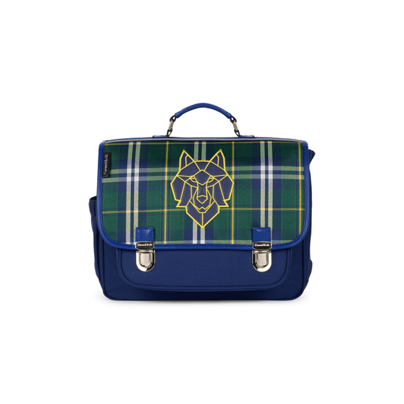 Caramel & Cie Boekentas 38cm Wolf Clan Tartan