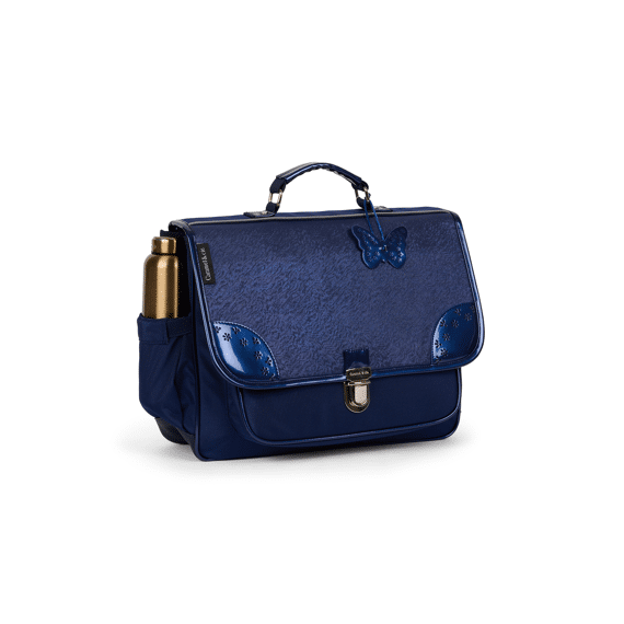 Caramel & Cie Boekentas 38cm Navy Oxford blue