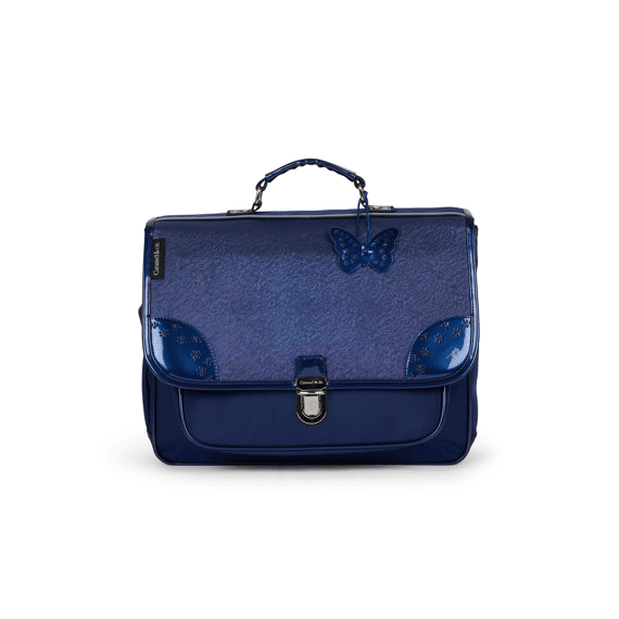 Caramel & Cie Boekentas 38cm Navy Oxford blue