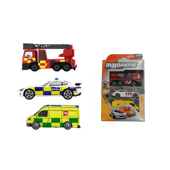 Majorette Belgische Hulpdiensten 3st