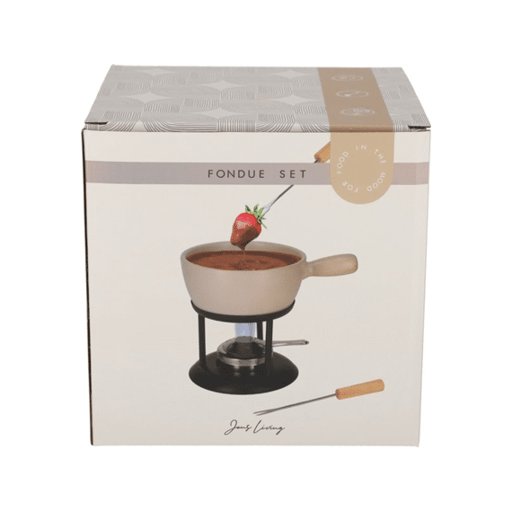 Jens Living Fondue Set Beige Large