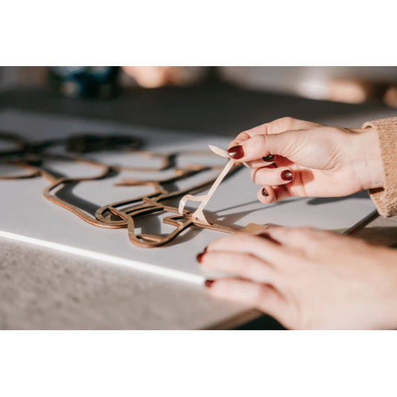 Juuniek Houten Lijnportret Tot 4p