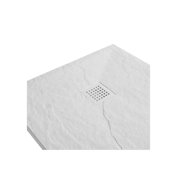 Stonea Douchebak Antislip Composiet 900x1200x30 Mm Inkortbaar Mat Wit