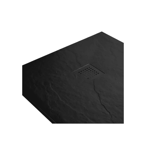 Stonea Douchebak Antislip Composiet 800x1200x30 Mm Inkortbaar Mat Zwart