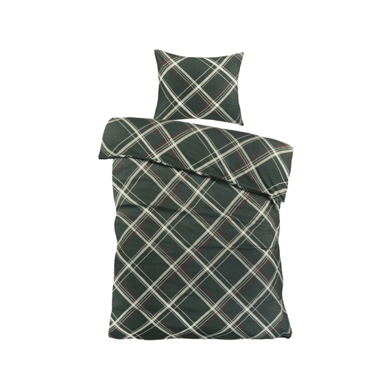 Dekbedovertrek Serfaus Flanel 140x200/220 Groen
