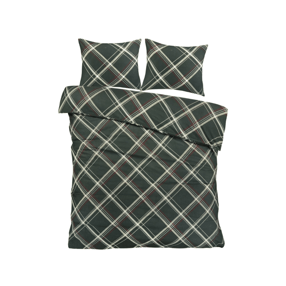 Dekbedovertrek Serfaus Flanel 200x200/220 Groen