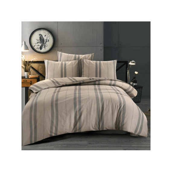 Dekbedovertrek Elmau Flanel 200x200/220 Beige