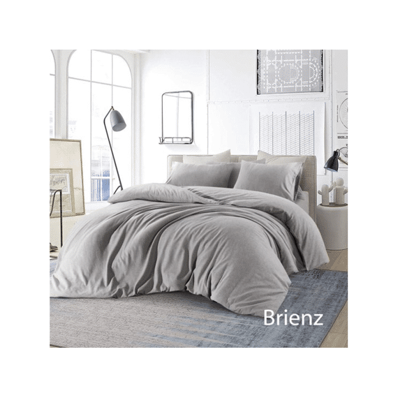 Dekbedovertrek Brienz Flanel 200x200/220 Grijs