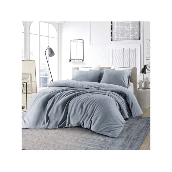 Dekbedovertrek Brienz Flanel 200x200/220 Blauw