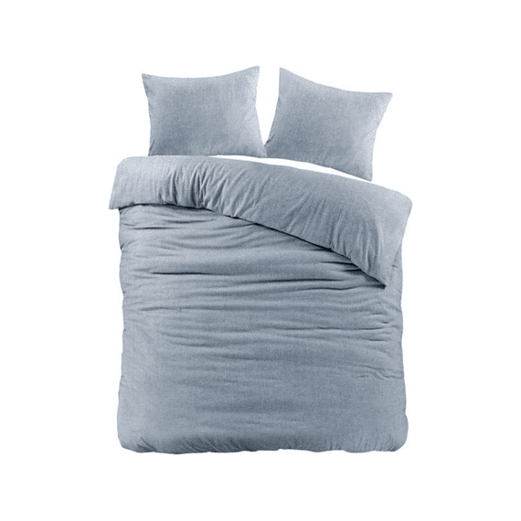 Dekbedovertrek Brienz Flanel 200x200/220 Blauw