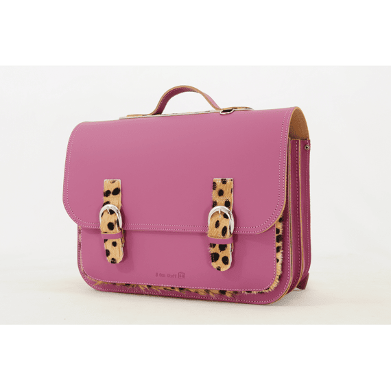 Own Stuff Boekentas Klassiek Leopard Plum