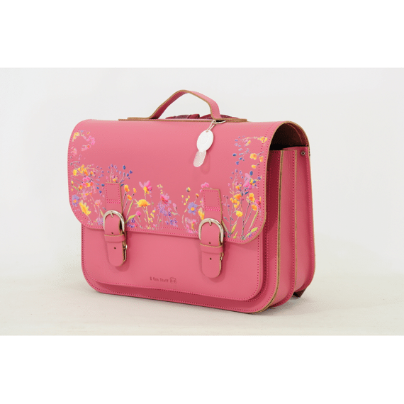 Own Stuff Boekentas Klassiek Wildflowers Antique Pink