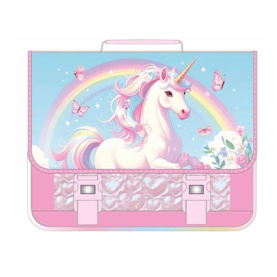 Unicorn Schooltas 2 Compartimenten Met Voorzakje 31.5x41x15cm