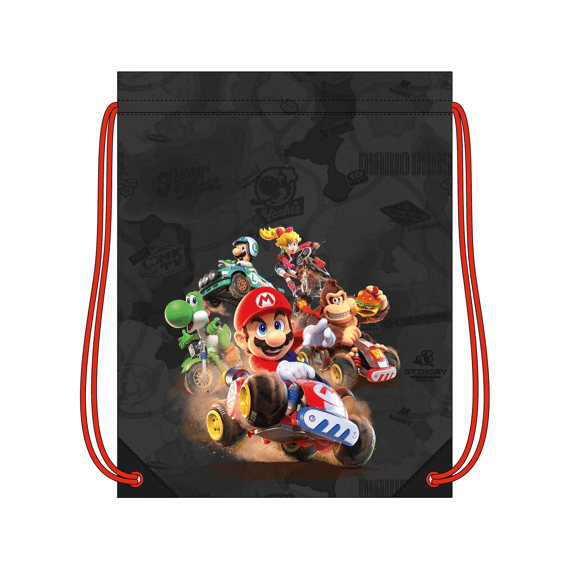 Mario Bross Gym/zwemtas 37x43cm