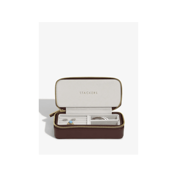 Stackers Patent Cherry Mid-size Travel Box