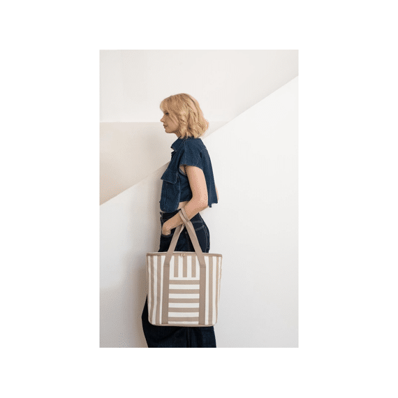 Reisenthel Thermoshopper Summerstripes Coffee