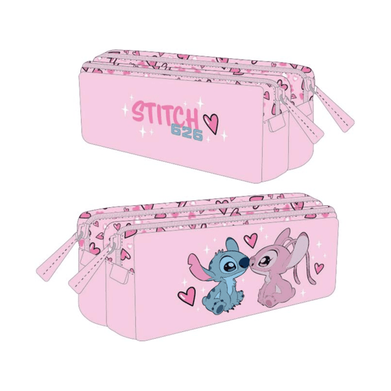 Stitch Pennenbox Holographic Dubbel