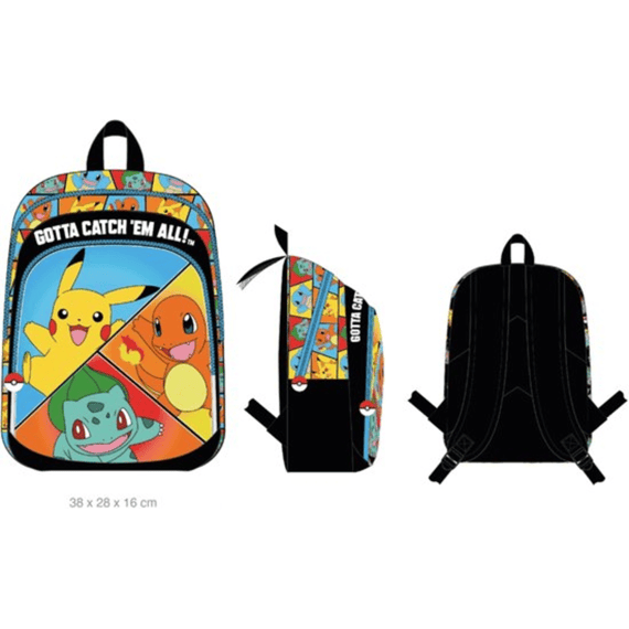 Pokemon Rugtas 2 Compartimenten 38x28x16cm