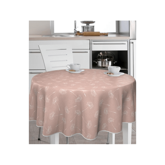 Finesse Bonita Effects Toile Cirée 155cm Rond Dente Rose