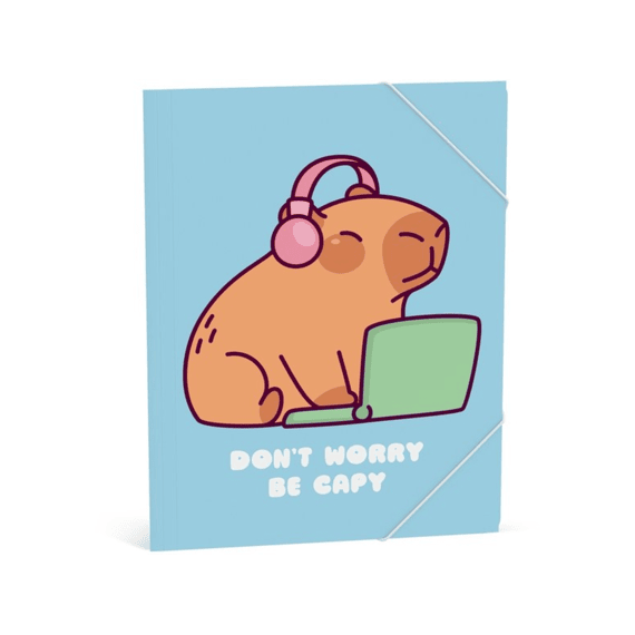 Capybara Elastomap A4 Blauw