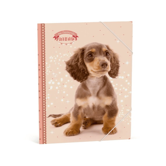 My Favourite Friends Elastomap A4 Dog Pink