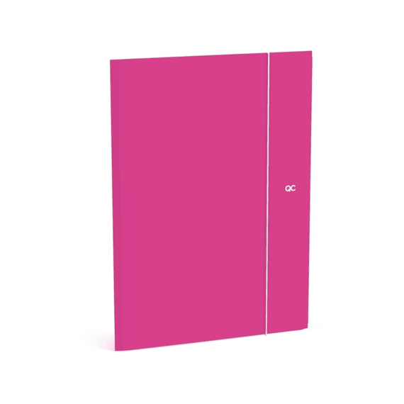 Qc Colour Elastomap Folio A4 Fuchsia