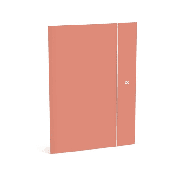Qc Colour Elastomap Folio A4 Pink Clay