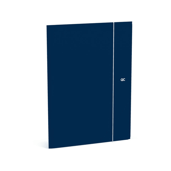 Qc Colour Elastomap Folio A4 Navy Blue