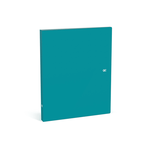 Qc Colour Ringband A4 Mini Polyprop 2 Ringen Teal