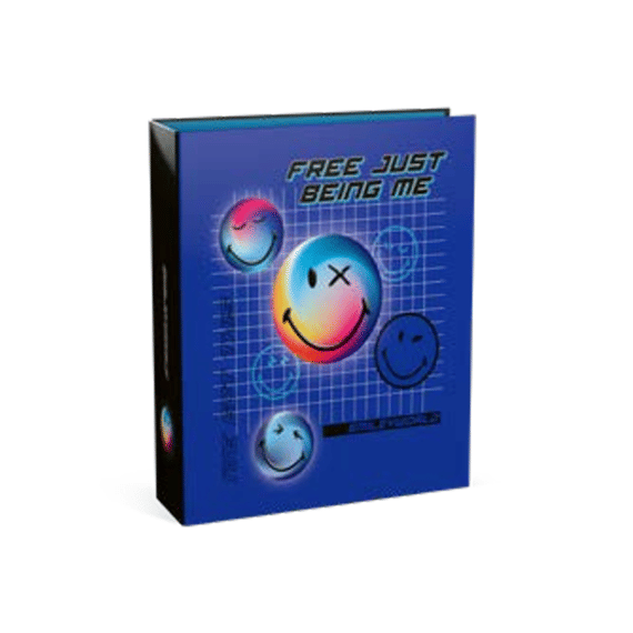 Smiley World Virtual Imagination Brede Ringband 8cm Smiley Black/blue