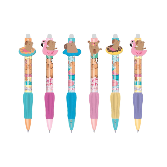 Capybara Erasable Pen Assortiment 6 Designs