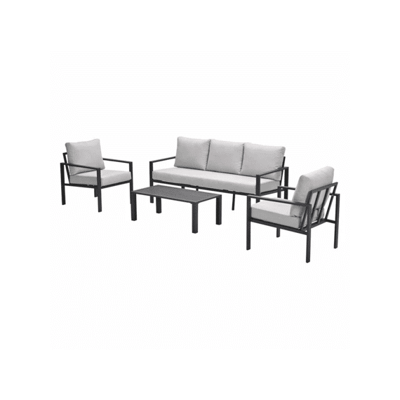 Springs Loungeset 4-delig Carbon Black/desert Sand