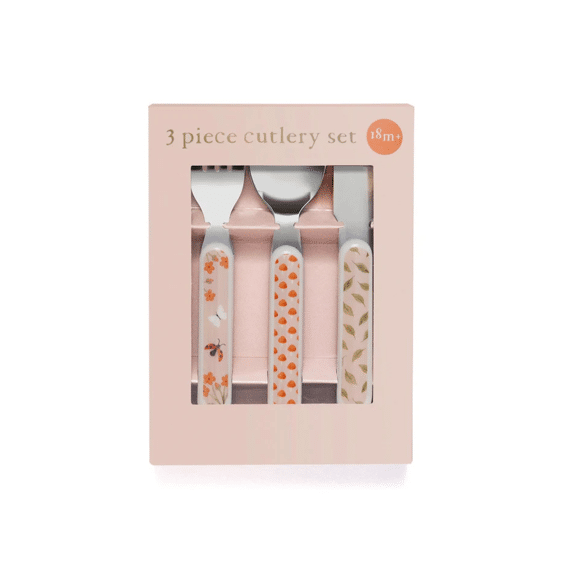 Petit Monkey Bestekset Animal Craddle Pink