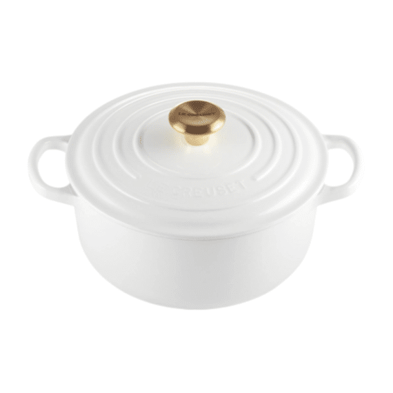 Le Creuset Signature Braad- /stoofpan Rond 28cm 6.7l White