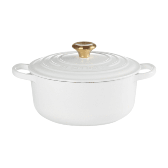 Le Creuset Signature Braad- /stoofpan Rond 28cm 6.7l White
