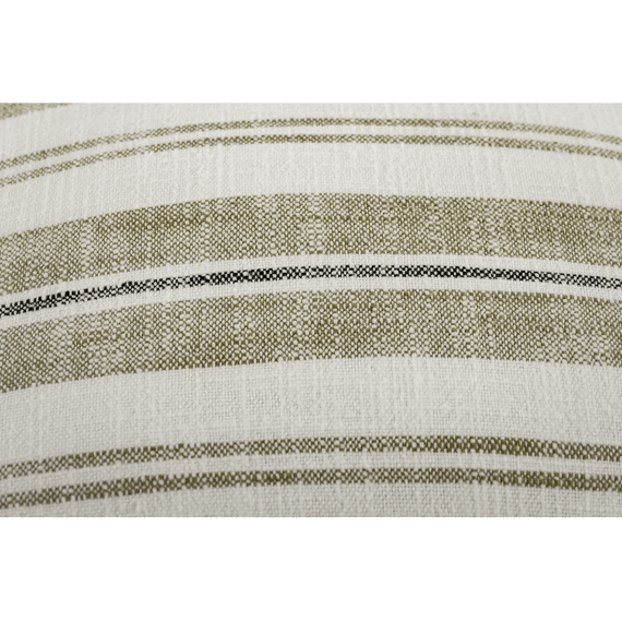 Tiseco Streep Kussen Indira 45x45cm Groen