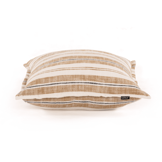 Tiseco Streep Kussen Indira 45x45cm Zand