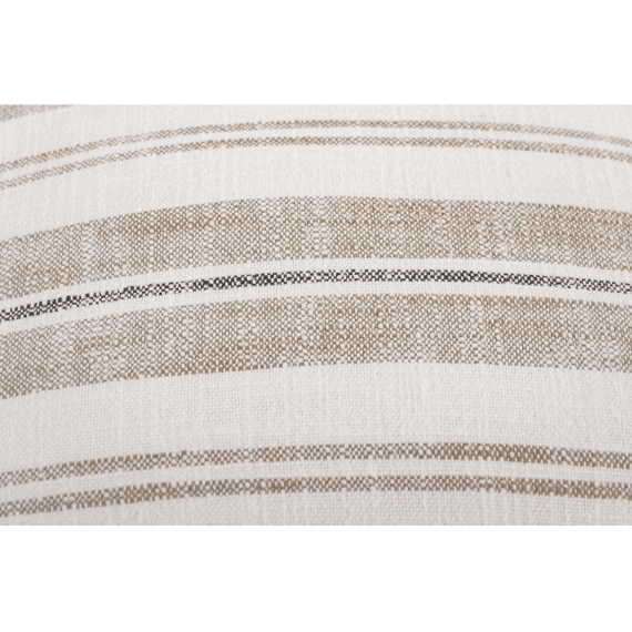 Tiseco Streep Kussen Indira 45x45cm Taupe