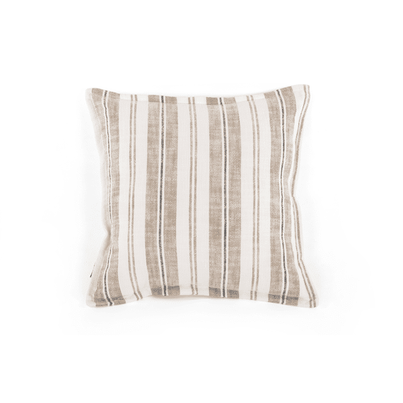 Tiseco Streep Kussen Indira 45x45cm Taupe