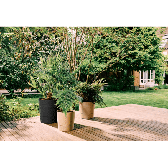 Elho Foss Rond 25cm Paddenstoel Beige