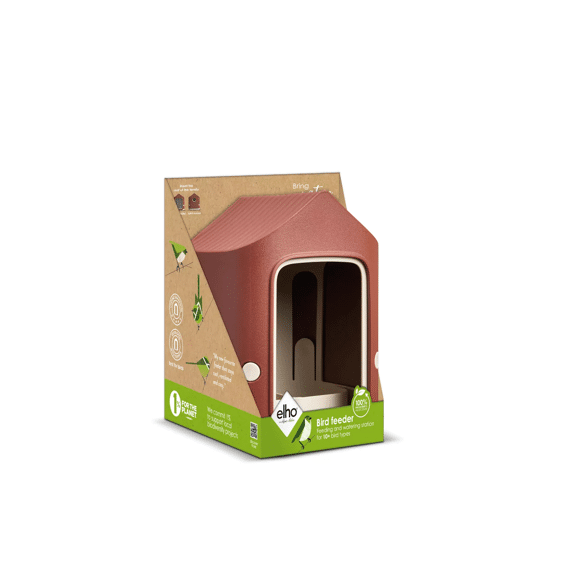 Elho Cosy Voederhuis 18cm Toscaans Rood