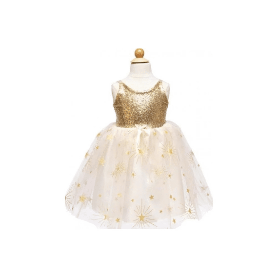 Verkleedjurk Golden Glam Party Dress 5-6 Jaar