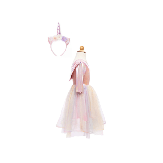 Verkleedjurk Met Vleugels En Eenhoorn Diadeem Alicorn 7-8 Jaar