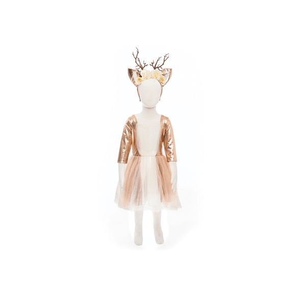 Verkleedjurk Met Diadeem Hert 5-6 Jaar
