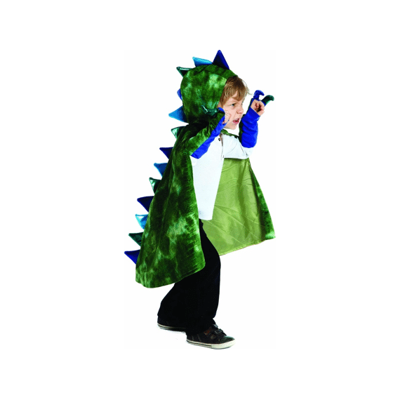 Verkleedkostuum Cape Draak Met Klauwen Groen 5-6 Jaar